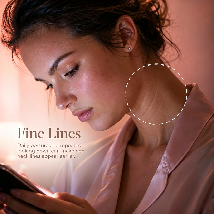 Office posture and neck appearance